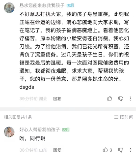 在评论区里刷屏的“救救孩子”诈骗文案,成了新的抽象定型文(图17) 在评论区里刷屏的“救救孩子”诈骗文案,成了新的抽象定型文