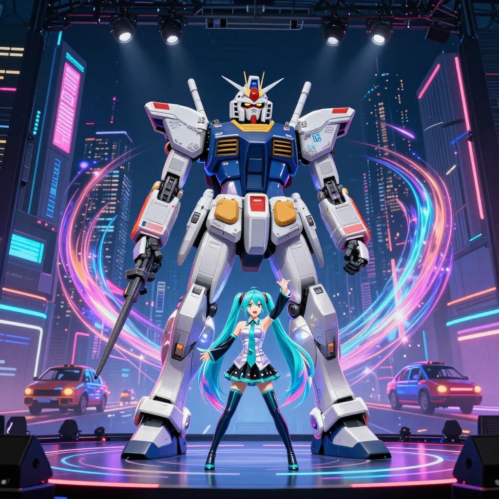 纪念系列45周年 高达宣布将联动初音未来(图1) 纪念系列45周年 高达宣布将联动初音未来(图1)