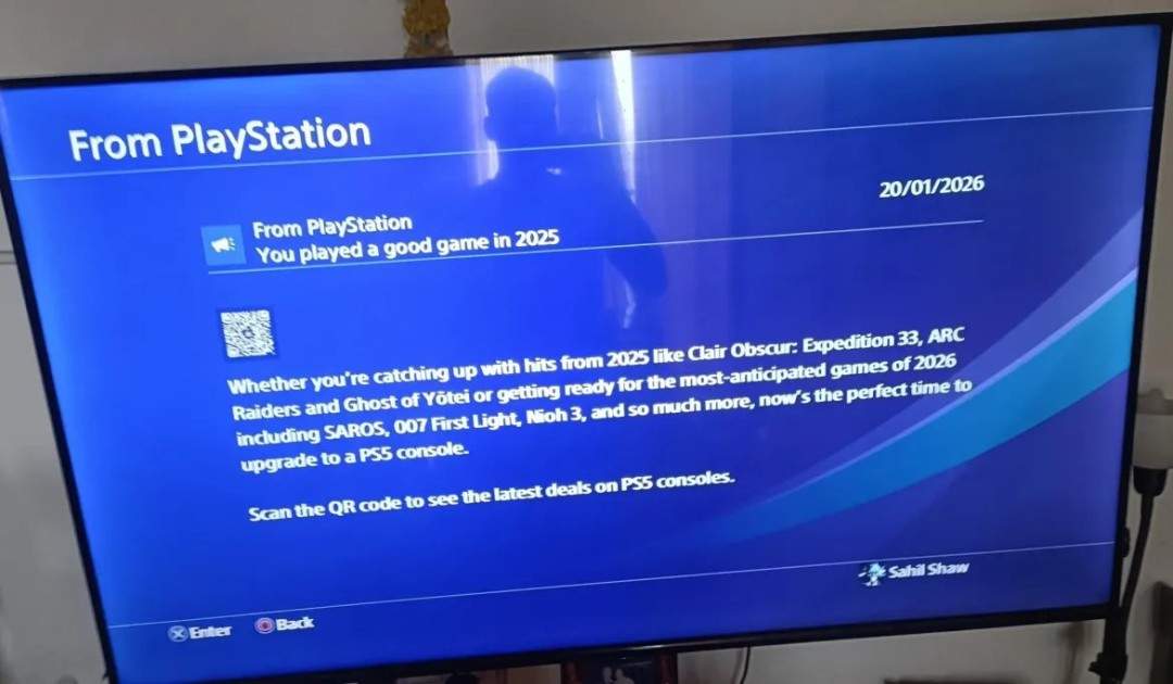 索尼给PS4主机发送“系统通知”邀请玩家升级至PS5(图2) 索尼给PS4主机发送“系统通知”邀请玩家升级至PS5
