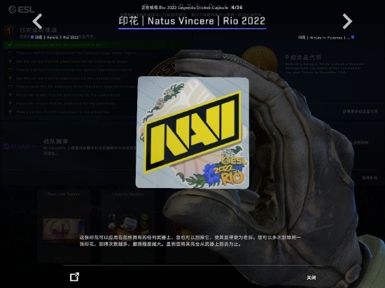 CSGO 2022 里约Major战队、选手印花胶囊及观众通行证上线！(图9)